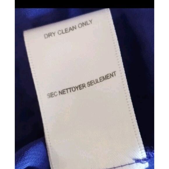 Rebecca Taylor Recycled Polyester Flowy Crepey Purple-Blue Cap Slv Mini Dress 6 - Picture 11 of 12